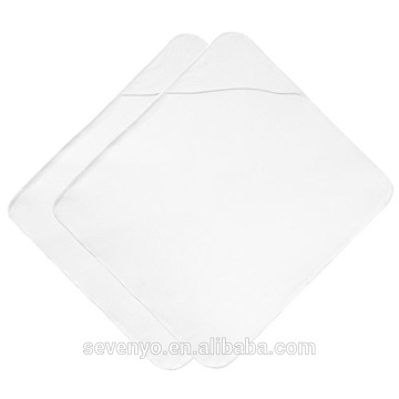 100% bamaboo original blanc serviettes de bébé BT-064